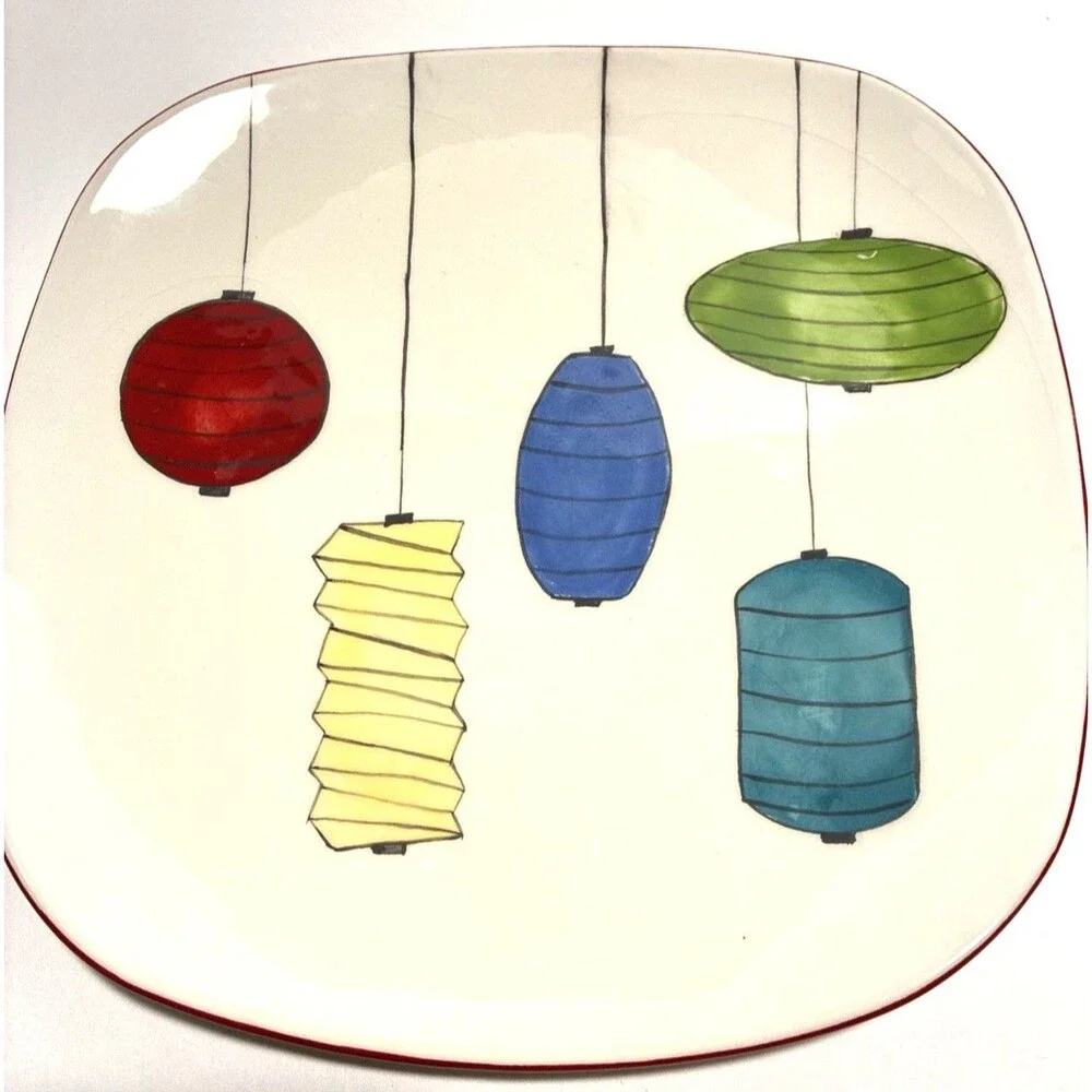 Hues And Brews Dessert/Snack COLORED PAPER LANTERNS Set of 4/ NIB   LAST BOX